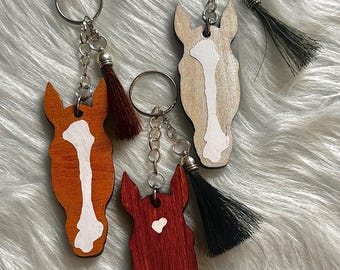 Horse Silhouette/Hair Memorial Keychain Horse Hair Keychain Horse Hair Memory Keychain Horse Hair Jewelry