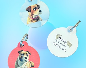 Customized Cartoon Pet ID Tag