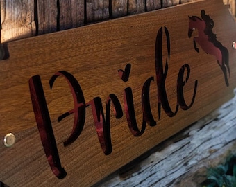 Customized Stall/Tack Trunk/Bridle Rack Sign - Stall Sign , Bridle Rack, Horse Sign, Nameplate, Horse Nameplate, Stall Plate, Custom Horse