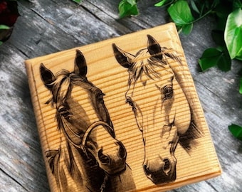 Horse Memorial Box - Pet Memorial Box - Horse Keepsake - Horse Hair Keepsake
