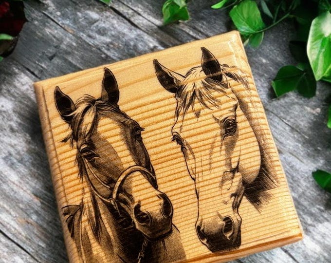 Horse Memorial Box - Pet Memorial Box - Horse Keepsake - Horse Hair Keepsake