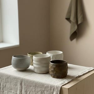 Handmade Ceramic Cup UK · Stoneware Mug · Coffee Cup · Scandinavian Style image 2