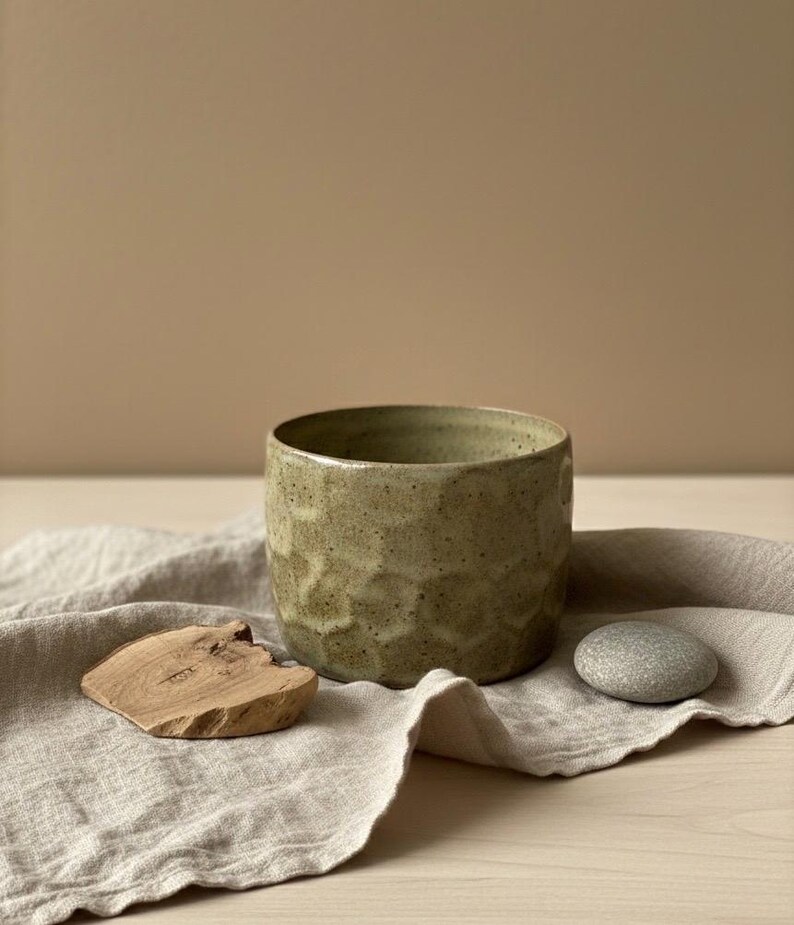 Handmade Ceramic Cup UK · Stoneware Mug · Coffee Cup · Scandinavian Style Forest