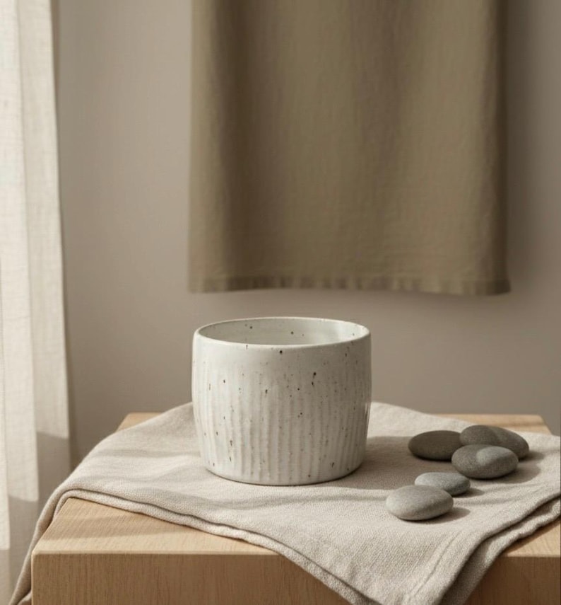 Handmade Ceramic Cup UK · Stoneware Mug · Coffee Cup · Scandinavian Style image 13