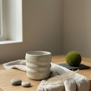 Handmade Ceramic Cup UK · Stoneware Mug · Coffee Cup · Scandinavian Style image 12