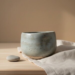 Handmade Ceramic Cup UK · Stoneware Mug · Coffee Cup · Scandinavian Style Ash Gray