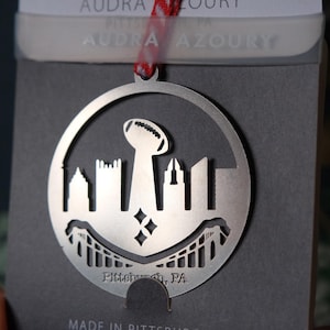 Pittsburgh Christmas Ornament | Football Ornament