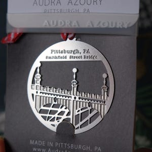 Pittsburgh Christmas Ornament | Smithfield Street Bridge