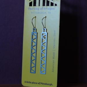 Bridge Truss Earrings | Long Zig-Zag