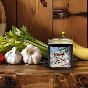 Sebago Lake Candle, Maine Vacation Keepsake, Lake House Decor, Cabin Candle, Summer Memory Gift, Lake Life Home Accent, Lake Lover Gift