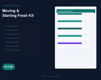 Moving Planner Kit: Timeline, Address Change, Neighborhood Research (Digital Download)