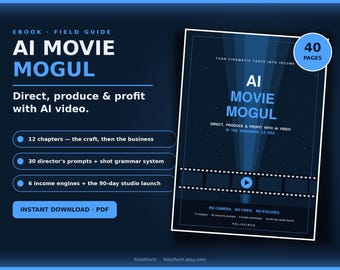 AI Movie Mogul Ebook | Direct, Produce, Profit with AI Video (Digital Download)