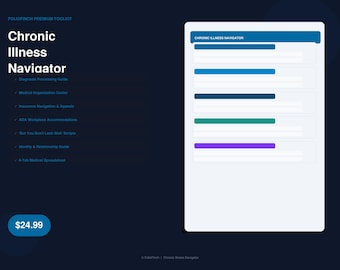 Chronic Illness Navigator: Diagnosis, Medical, Insurance, Workplace (Digital Download)