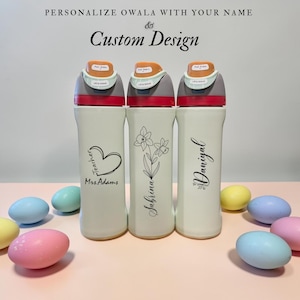 Personalized Owala FreeSip bottle with engraved name, ideal for nurses and healthcare workers. Perfect for hospital shifts and daily hydration. A practical and thoughtful gift for RN and medical professionals.