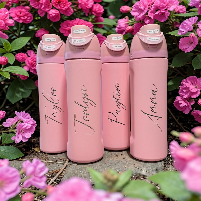 Personalized Owala 24oz FreeSip bottle with custom logo or name engraving. Perfect for unique gifts, branding, or personalized everyday use.