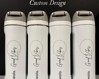 Garrafa Owala FreeSip de 710ml Personalizada com Logotipo | Identidade Visual Empresarial, Garrafa Gravada para Academia, Presente com Logotipo para Pequenas Empresas, Copo com Design Personalizado