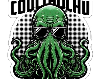 Coolthulhu Sticker - Glossy Cthulhu Design, Lovecraftian Horror