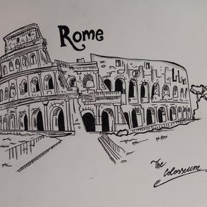 colosseum drawing