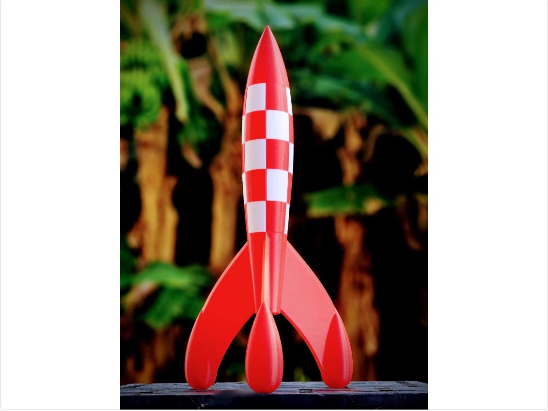 Tintin rocket - Etsy 日本