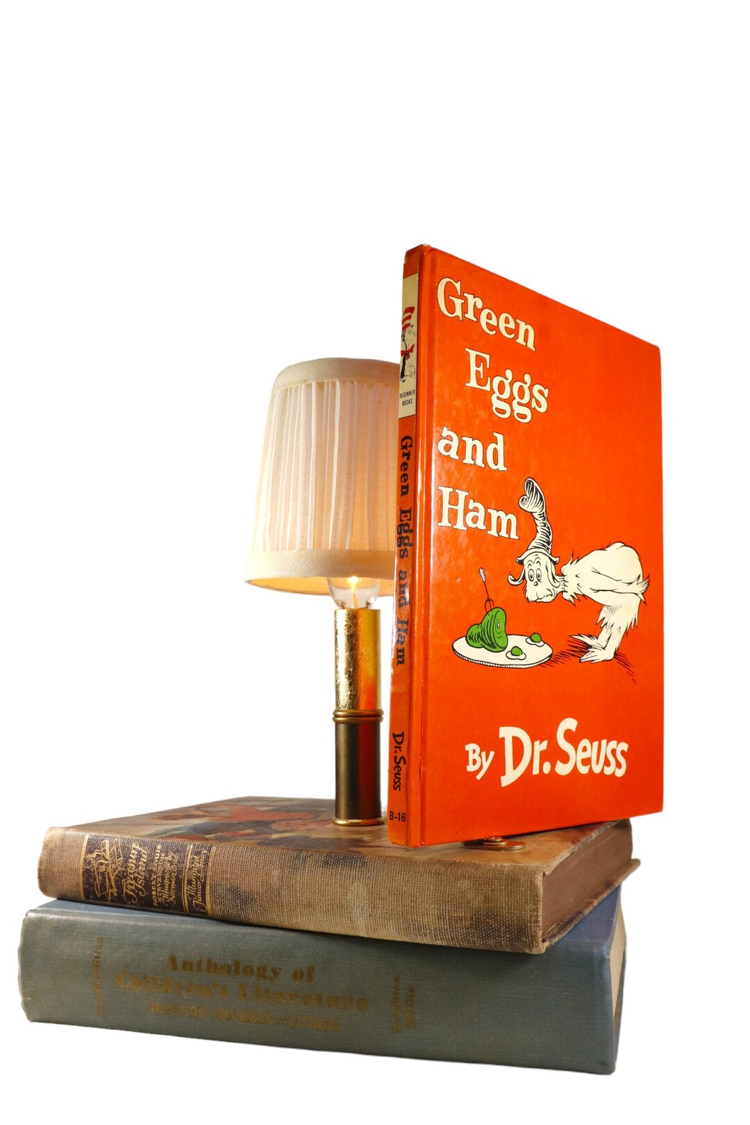 Green Eggs and Ham Book Lamp Etsy