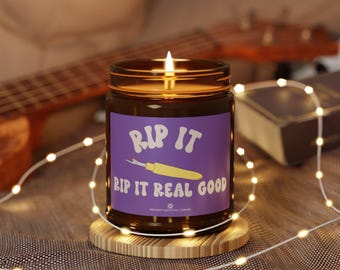 Quilter Gift: Funny 'Rip It' Scented Soy Candle