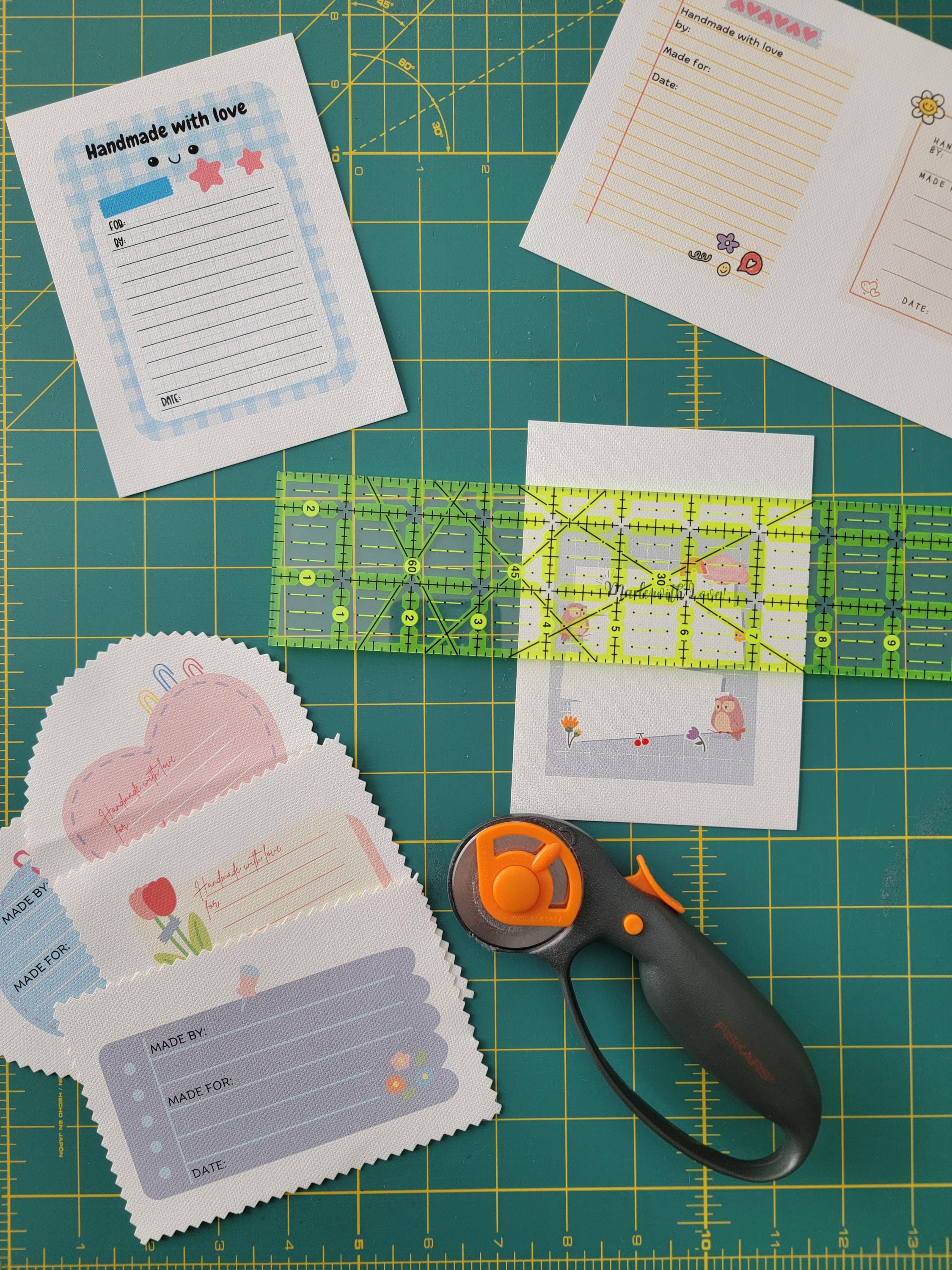 Printable Colorful Quilt Labels: Note Style, Custom Editable (PDF ...