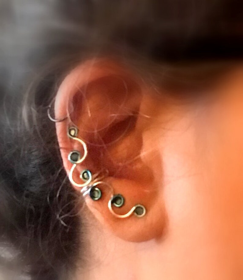 Vine Ear Cuff Swirl Vine Ear Cuff Ear Wrap Ear Jacket Ear Etsy