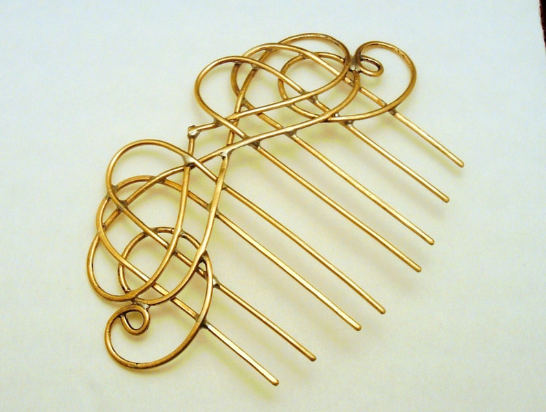 Hair Comb Hair fork Hair accessories Hair jewelry rustic Etsy