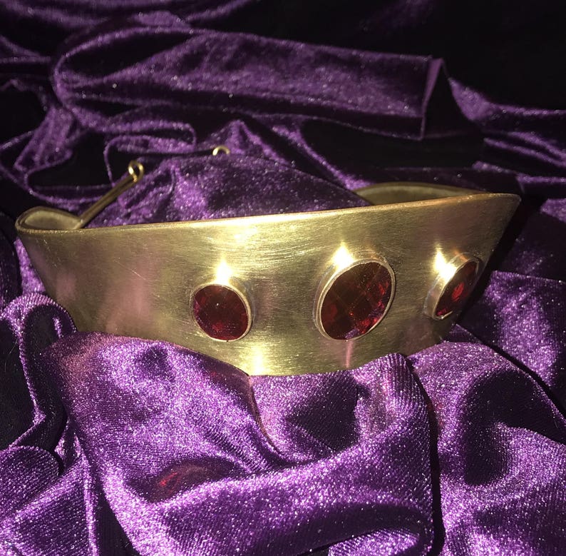 Brass Gem Tiara, Greek Crown, princess tiara, wedding crown, wedding tiara, goddess crown, bridal crown, headband, cosplay image 2