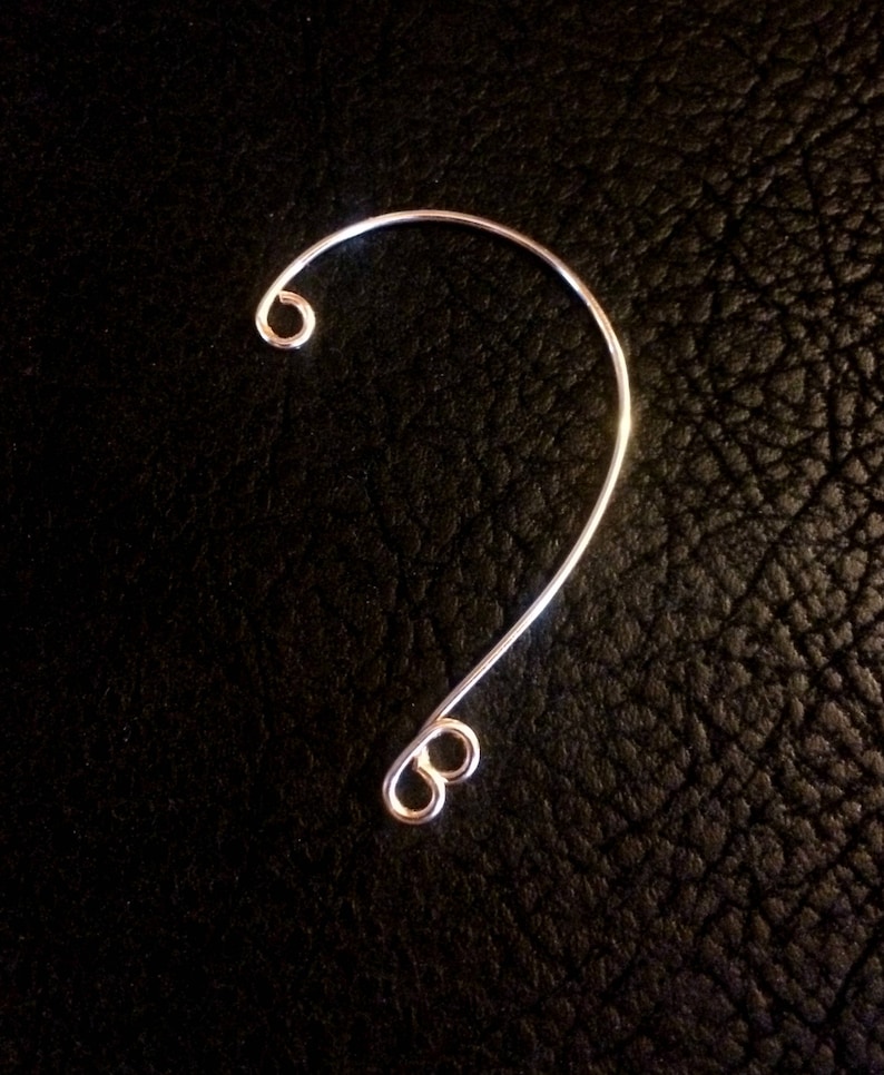 Ear Cuff, ear wire, ear wrap, ear jacket, earring component, ear climber, Simple 3 loop Drop Blank, beading supply image 1