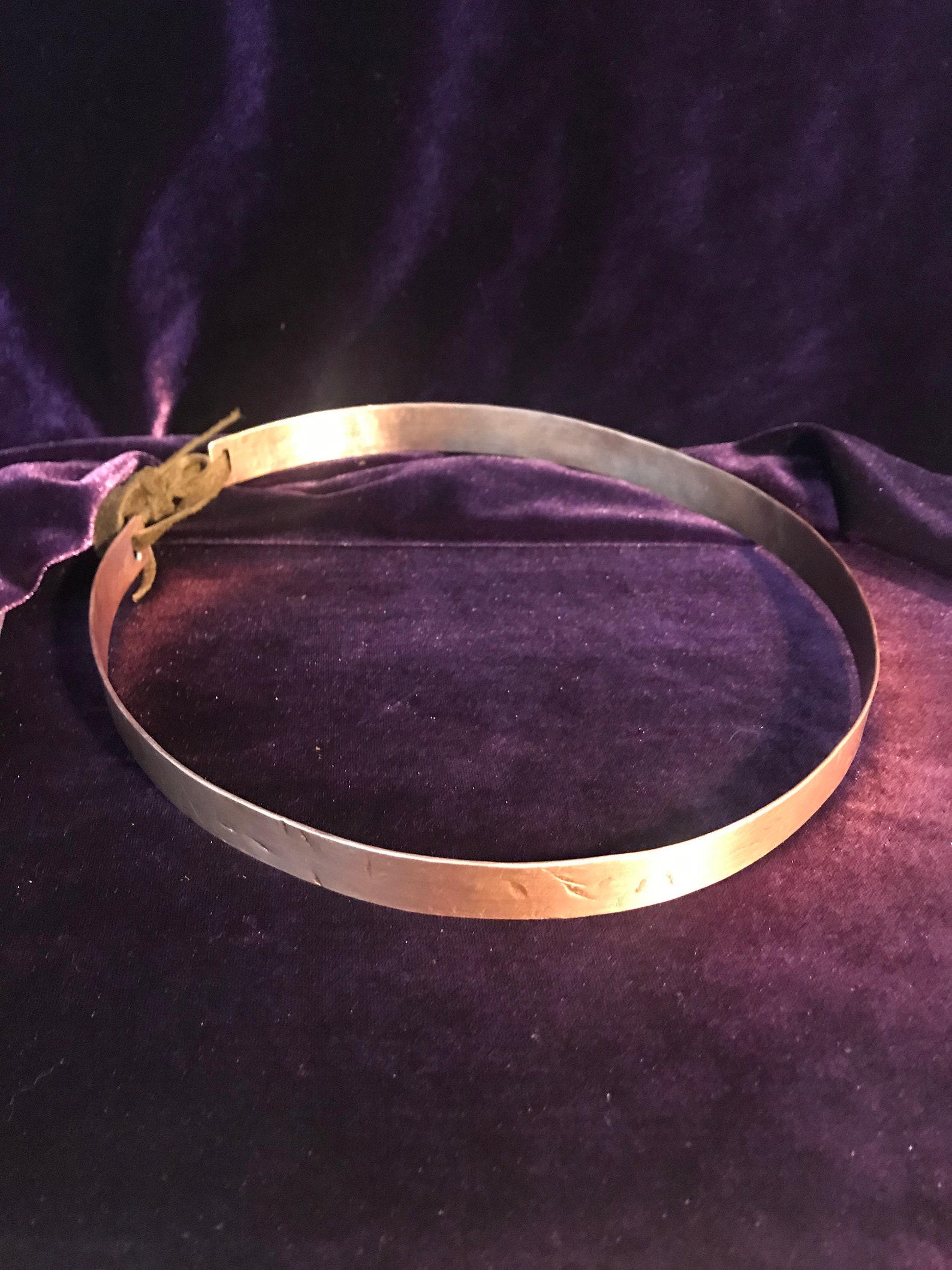 Copper Circlet Crown Headband medieval circlet rustic | Etsy