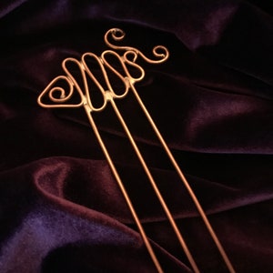 Something Fishy, Hair Fork, hair pick, hair pin, hair accessories, decorative comb image 5