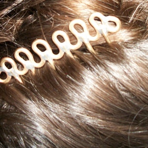 Hair Comb, hair decoration, hair fork, metal hair comb, hair pick, hair stick, wire, decorative combs
