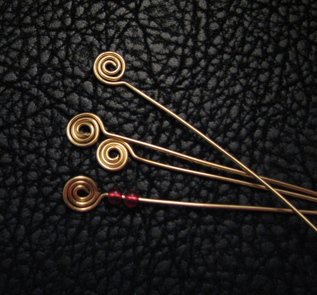 Swirl Headpins Eye Pins Fancy Headpins Jewelry Supplies Etsy