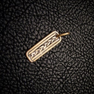 Ancient Inspired, Brass Pendant, Brass jewelry, greek pendant, roman pendant, anient jewelry, woven pendant
