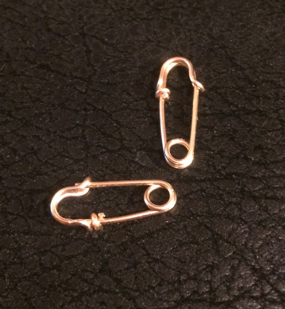 Safety Pin Earring, Handmade Silver Plate or Gold Plate, Safety Pin ...