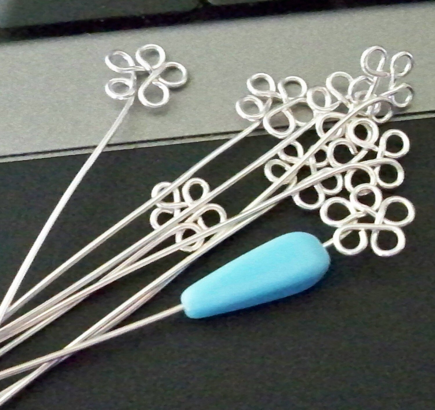 Fancy headpin eye pin jewelry finding jewelry component