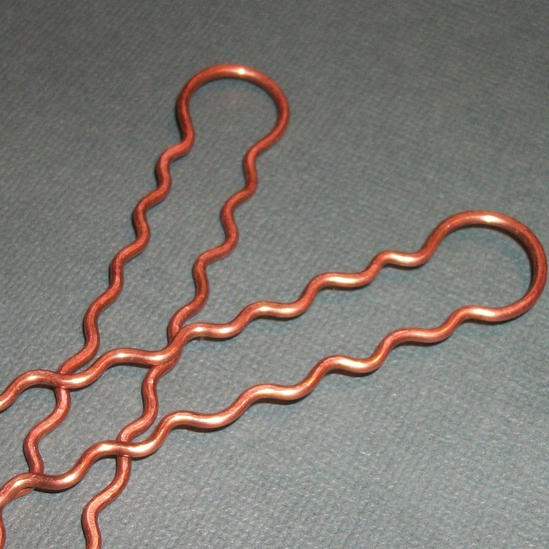 hair accessories bobby pins Wavy Hair Pins 3 inches long 2 pins hair care hair pick