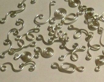 Mixed Shapes, Silver plate, mixed charms, wire charms, wire dangles, wire connections, wire findings, mixed findings, wire, links, shapes