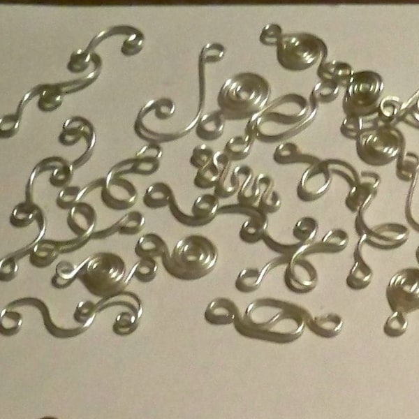 Mixed Shapes, Silver plate, mixed charms, wire charms, wire dangles, wire connections, wire findings, mixed findings, wire, links, shapes