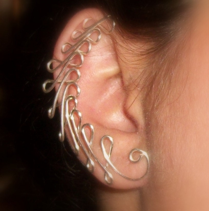 Ear Jacket Ear Cuff Bows ear decoration ear jewelry Etsy