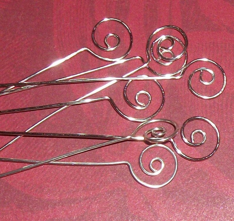 Head Pin Eye Pin Swirl Headpin Jewelry Finding Beading Etsy