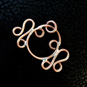 Eyeglass holder, frog charm, charm keeper, badge holder, eyeglass pendant, reading glasses holder, badge pendant, jewelry finding, copper