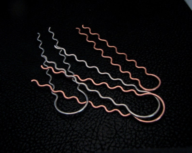 hair accessories bobby pins Wavy Hair Pins 3 inches long 2 pins hair care hair pick