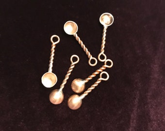Copper Mini Charm Spoon, Steampunk, Jewelry, Altered Art, Mixed Media 6