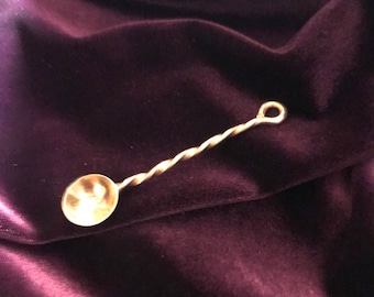Little Spoon, spice spoon, brass spoon, herb spoon, salt spoon, small tea spoon