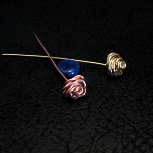 Rose Head Pin Jewelry Finding Jewelry Accessories Fancy Etsy
