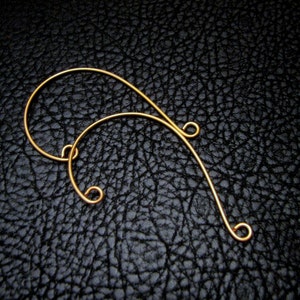 Ear Cuff, ear wire, ear wrap, ear jacket, earring component, ear climber, Simple Drop Blank, beading supply