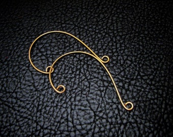 Ear Cuff, ear wire, ear wrap, ear jacket, earring component, ear climber, Simple Drop Blank, beading supply