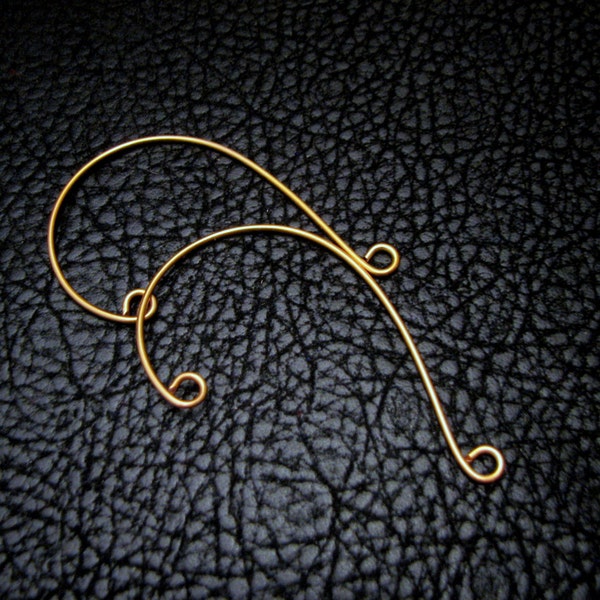 Ear Cuff, ear wire, ear wrap, ear jacket, earring component, ear climber, Simple Drop Blank, beading supply